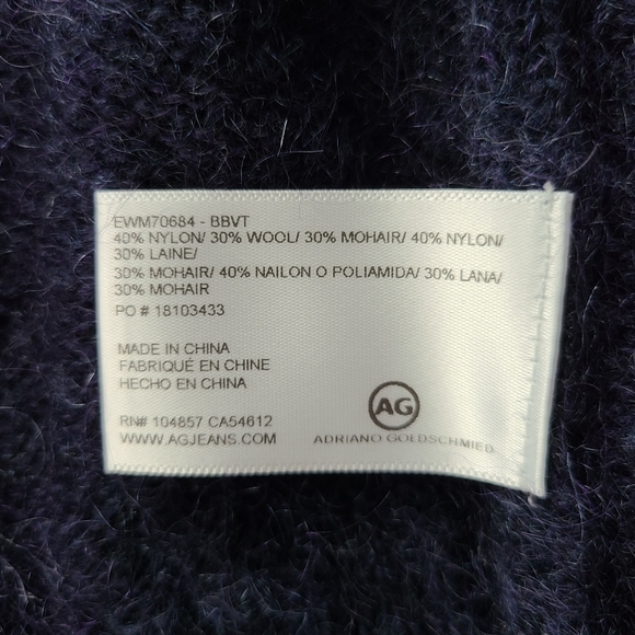 AG Adriano Goldschmied Cardigan in Navy - Picture 6 of 6